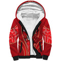 Dolphins Rugby Mascot Sherpa Hoodie Australian Rugby Culture - Tribal Inspired Dolphin