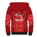 Dolphins Rugby Mascot Sherpa Hoodie Australian Rugby Culture - Tribal Inspired Dolphin
