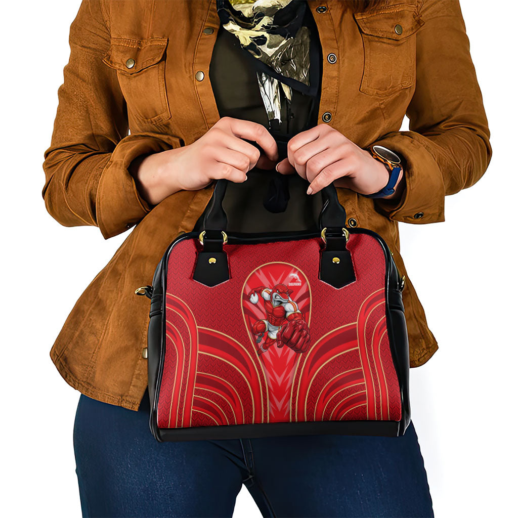 Dolphins Rugby Mascot Shoulder Handbag Australian Rugby Culture - Tribal Inspired Dolphin