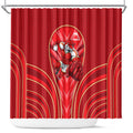 Dolphins Rugby Mascot Shower Curtain Australian Rugby Culture - Tribal Inspired Dolphin