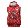 Dolphins Rugby Mascot Sleeveless Zip Hoodie Australian Rugby Culture - Tribal Inspired Dolphin
