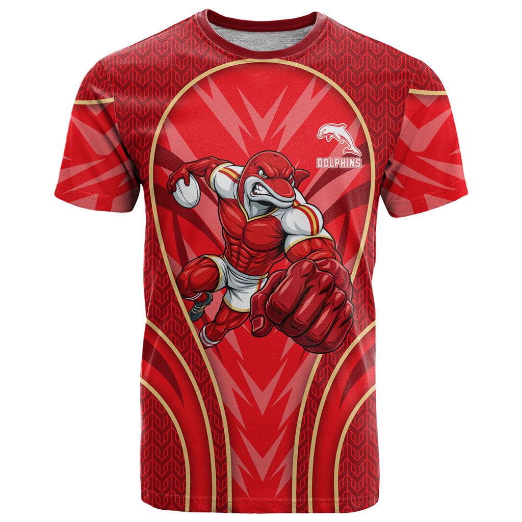Dolphins Rugby Mascot T Shirt Australian Rugby Culture - Tribal Inspired Dolphin