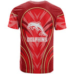 Dolphins Rugby Mascot T Shirt Australian Rugby Culture - Tribal Inspired Dolphin