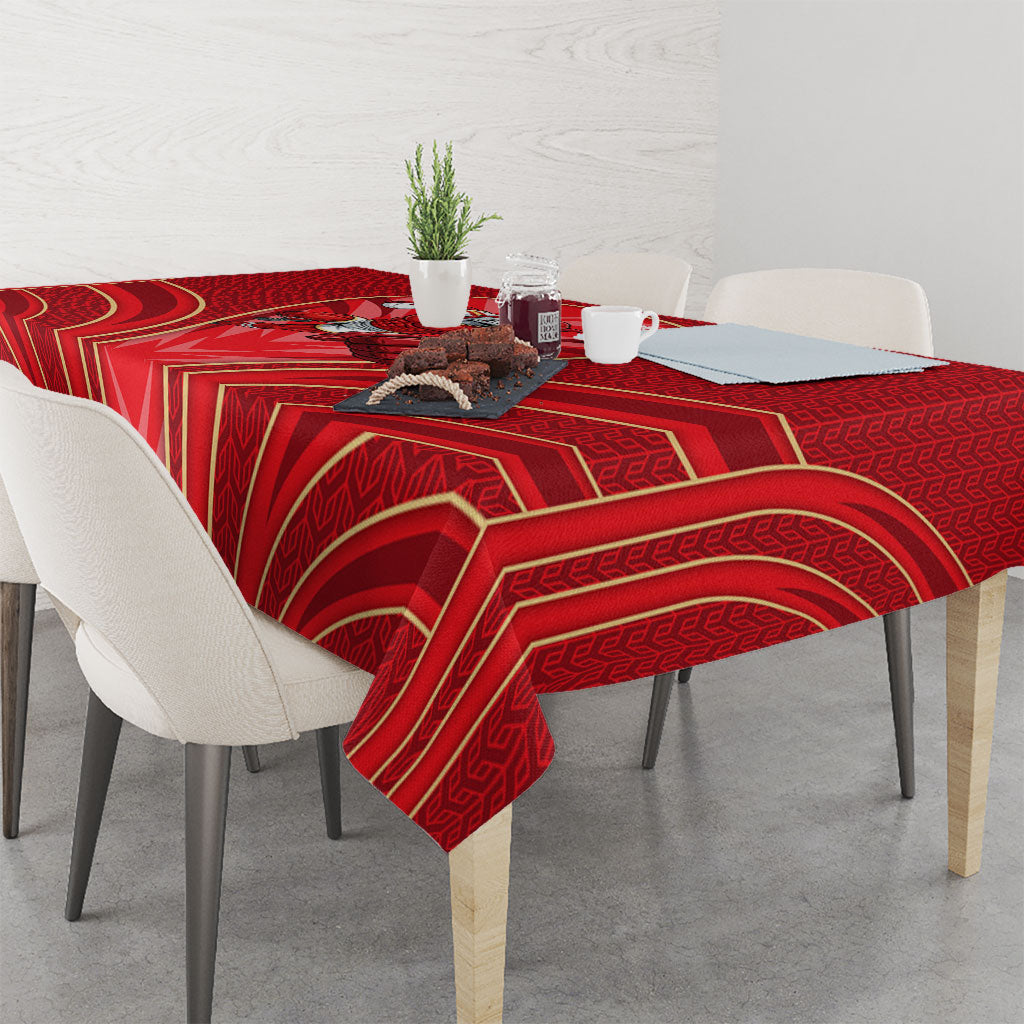 Dolphins Rugby Mascot Tablecloth Australian Rugby Culture - Tribal Inspired Dolphin