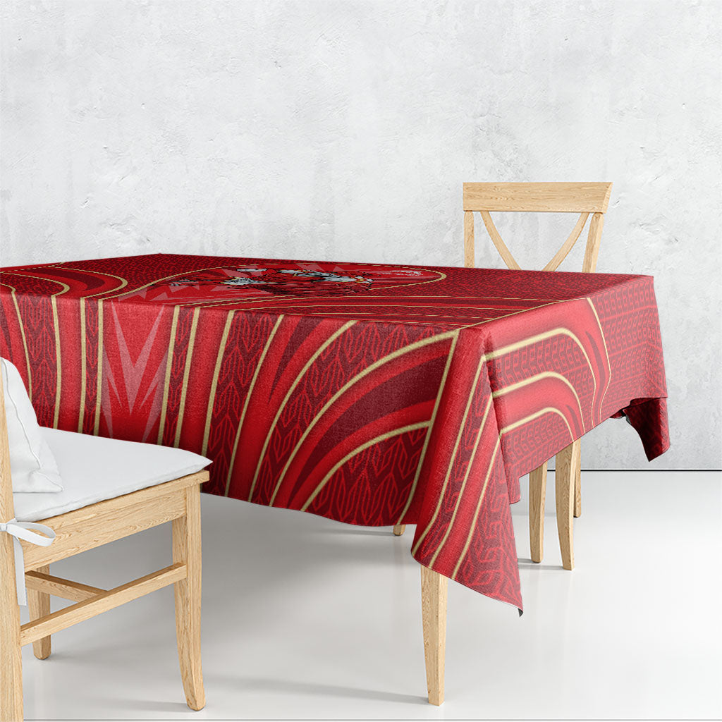 Dolphins Rugby Mascot Tablecloth Australian Rugby Culture - Tribal Inspired Dolphin