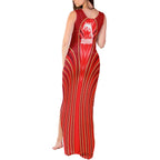 Dolphins Rugby Mascot Tank Maxi Dress Australian Rugby Culture - Tribal Inspired Dolphin