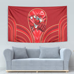 Dolphins Rugby Mascot Tapestry Australian Rugby Culture - Tribal Inspired Dolphin