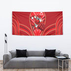 Dolphins Rugby Mascot Tapestry Australian Rugby Culture - Tribal Inspired Dolphin