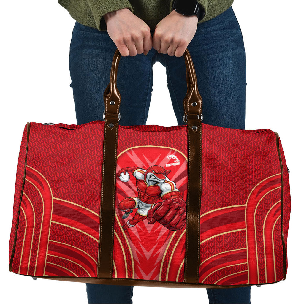 Dolphins Rugby Mascot Travel Bag Australian Rugby Culture - Tribal Inspired Dolphin