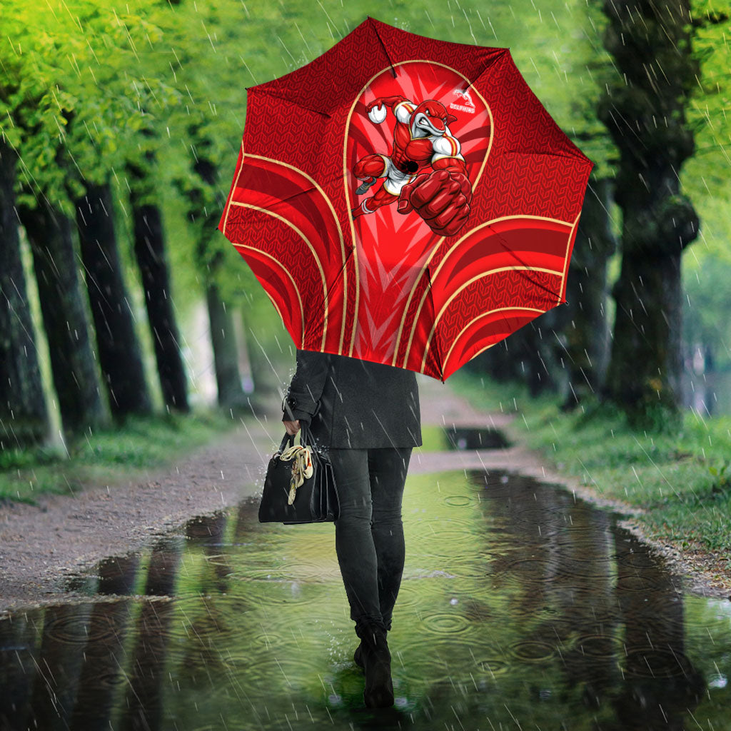 Dolphins Rugby Mascot Umbrella Australian Rugby Culture - Tribal Inspired Dolphin