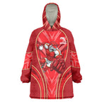 Dolphins Rugby Mascot Wearable Blanket Hoodie Australian Rugby Culture - Tribal Inspired Dolphin