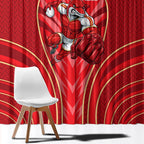 Dolphins Rugby Mascot Window Curtain Australian Rugby Culture - Tribal Inspired Dolphin