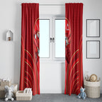 Dolphins Rugby Mascot Window Curtain Australian Rugby Culture - Tribal Inspired Dolphin