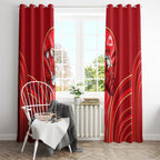 Dolphins Rugby Mascot Window Curtain Australian Rugby Culture - Tribal Inspired Dolphin