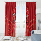 Dolphins Rugby Mascot Window Curtain Australian Rugby Culture - Tribal Inspired Dolphin
