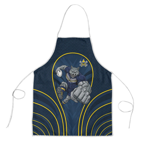 North Queensland Cowboys Rugby Mascot Apron Australian Rugby Culture - Tribal Inspired Wolf