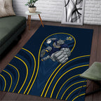 North Queensland Cowboys Rugby Mascot Area Rug Australian Rugby Culture - Tribal Inspired Wolf