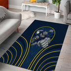North Queensland Cowboys Rugby Mascot Area Rug Australian Rugby Culture - Tribal Inspired Wolf