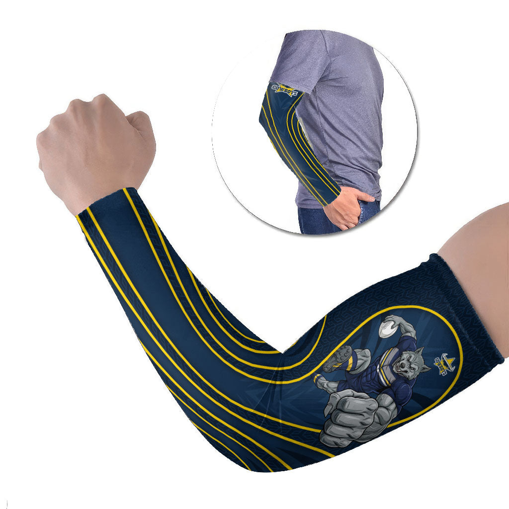 North Queensland Cowboys Rugby Mascot Arm Sleeves Australian Rugby Culture - Tribal Inspired Wolf