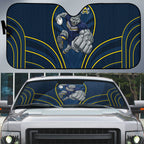 North Queensland Cowboys Rugby Mascot Auto Sun Shade Australian Rugby Culture - Tribal Inspired Wolf