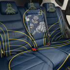 North Queensland Cowboys Rugby Mascot Back Car Seat Cover Australian Rugby Culture - Tribal Inspired Wolf