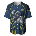 North Queensland Cowboys Rugby Mascot Baseball Jersey Australian Rugby Culture - Tribal Inspired Wolf