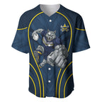 North Queensland Cowboys Rugby Mascot Baseball Jersey Australian Rugby Culture - Tribal Inspired Wolf