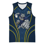 North Queensland Cowboys Rugby Mascot Basketball Jersey Australian Rugby Culture - Tribal Inspired Wolf