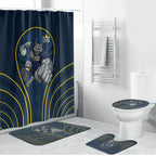 North Queensland Cowboys Rugby Mascot Bathroom Set Australian Rugby Culture - Tribal Inspired Wolf