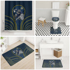 North Queensland Cowboys Rugby Mascot Bathroom Set Australian Rugby Culture - Tribal Inspired Wolf