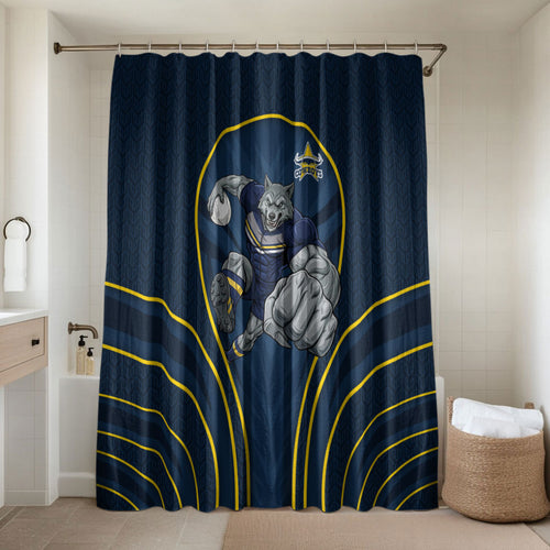 North Queensland Cowboys Rugby Mascot Bathroom Set Australian Rugby Culture - Tribal Inspired Wolf