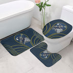North Queensland Cowboys Rugby Mascot Bathroom Set Australian Rugby Culture - Tribal Inspired Wolf
