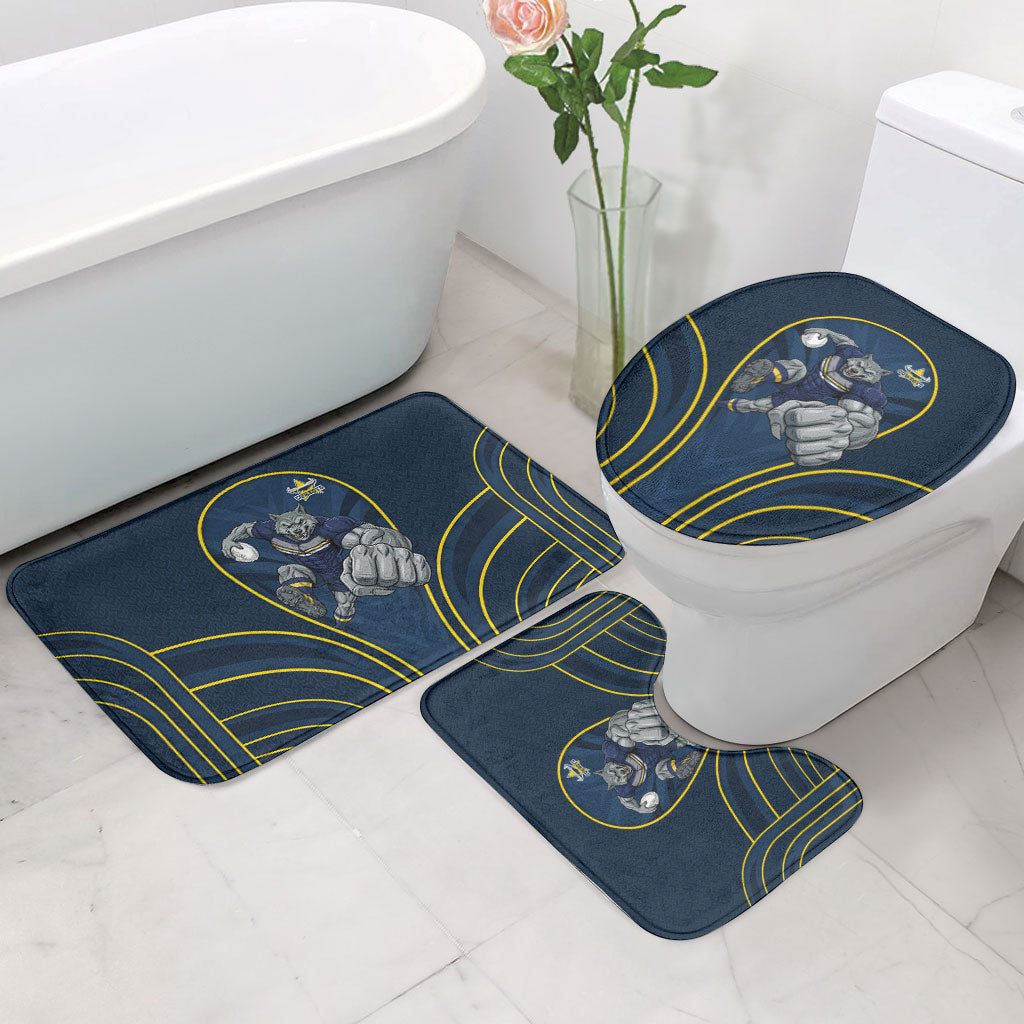 North Queensland Cowboys Rugby Mascot Bathroom Set Australian Rugby Culture - Tribal Inspired Wolf