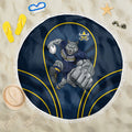 North Queensland Cowboys Rugby Mascot Beach Blanket Australian Rugby Culture - Tribal Inspired Wolf