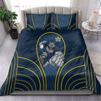 North Queensland Cowboys Rugby Mascot Bedding Set Australian Rugby Culture - Tribal Inspired Wolf