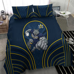 North Queensland Cowboys Rugby Mascot Bedding Set Australian Rugby Culture - Tribal Inspired Wolf
