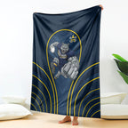 North Queensland Cowboys Rugby Mascot Blanket Australian Rugby Culture - Tribal Inspired Wolf