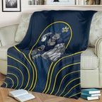 North Queensland Cowboys Rugby Mascot Blanket Australian Rugby Culture - Tribal Inspired Wolf