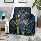 North Queensland Cowboys Rugby Mascot Blanket Australian Rugby Culture - Tribal Inspired Wolf