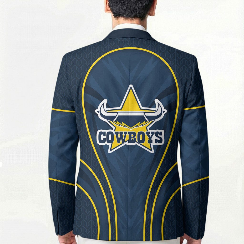 North Queensland Cowboys Rugby Mascot Blazer Australian Rugby Culture - Tribal Inspired Wolf