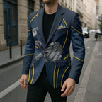 North Queensland Cowboys Rugby Mascot Blazer Australian Rugby Culture - Tribal Inspired Wolf
