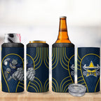 North Queensland Cowboys Rugby Mascot 4 in 1 Can Cooler Tumbler Australian Rugby Culture - Tribal Inspired Wolf