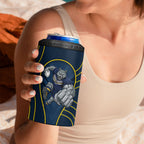 North Queensland Cowboys Rugby Mascot 4 in 1 Can Cooler Tumbler Australian Rugby Culture - Tribal Inspired Wolf