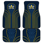 North Queensland Cowboys Rugby Mascot Car Mats Australian Rugby Culture - Tribal Inspired Wolf