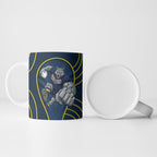 North Queensland Cowboys Rugby Mascot Ceramic Mug Australian Rugby Culture - Tribal Inspired Wolf