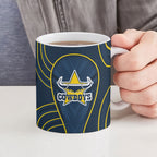 North Queensland Cowboys Rugby Mascot Ceramic Mug Australian Rugby Culture - Tribal Inspired Wolf