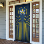 North Queensland Cowboys Rugby Mascot Door Cover Australian Rugby Culture - Tribal Inspired Wolf