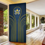 North Queensland Cowboys Rugby Mascot Door Cover Australian Rugby Culture - Tribal Inspired Wolf