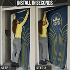 North Queensland Cowboys Rugby Mascot Door Cover Australian Rugby Culture - Tribal Inspired Wolf