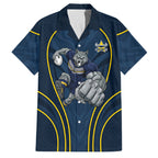 North Queensland Cowboys Rugby Mascot Family Matching Mermaid Dress and Hawaiian Shirt Australian Rugby Culture - Tribal Inspired Wolf